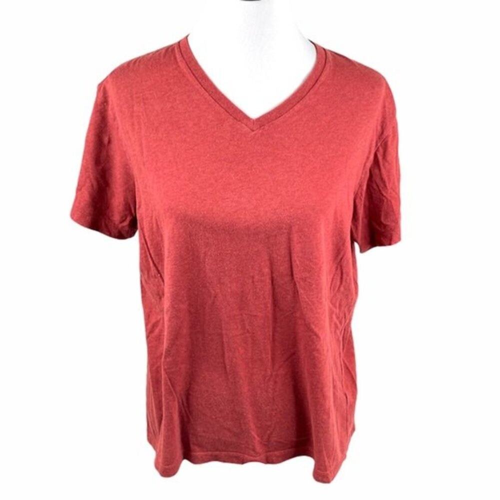 J. Crew Broken In V-Neck T-Shirt, Rust, Medium
